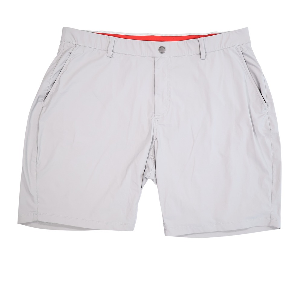 REDVANLY Mens XXL Light Grey Hanover Pull On Performance Stretch Golf Shorts